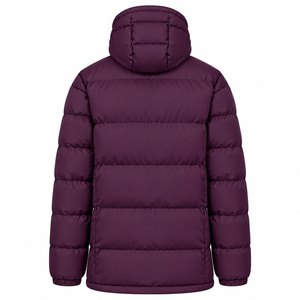 Solid Color Regular Fit <b>Men's</b> High Street Best Selling Stand Puffer Jacket Windproof Waterproof Reversible Zipper Closure Casual - Product Image 2