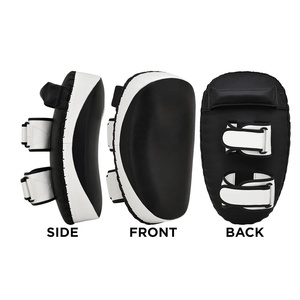 Almohadilla de boxeo para pies, Taekwondo, MMA, protectores de patadas de mano, escudo de patadas de cuero con logo personalizado, boxeo, MMA, Muay Thai - Product Image 5