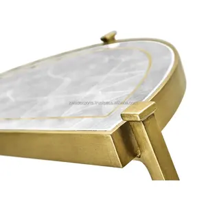 Elegant High End Metal Coffee <b>Table</b> Modern Furniture Premium Interior Designer Storage Portable Living Room Furniture Zahid - Product Image 4