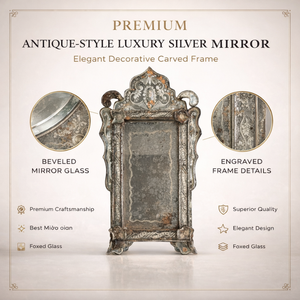 Espejo de Pared Decorativo Barroco Veneciano Antiguo |   Espejo Decorativo con Marco Tallado Ornamentado Vintage para Sala de Estar y Decoración Clásica del Hogar - Product Image 5