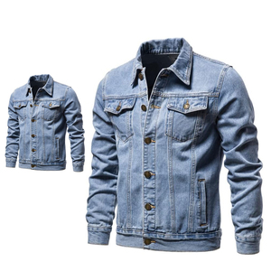 <b>Men</b>’s Vintage Denim Jacket Slim Fit Washed Blue <b>Jean</b> Jacket Premium Quality For Casual Wear And Street Style Look - Product Image 4