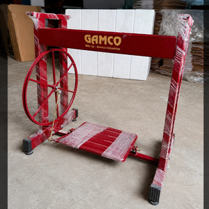 Fabricated Two Pipe Sewing Furniture Stand with Rigid Floor Base for Tailor <b>Worktables</b> and Convenient Treadle Installation - Product Image 4