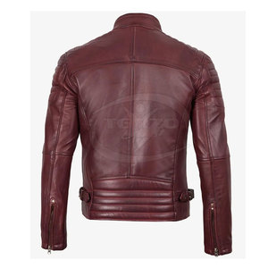 Best Material Genuine Leather Casual Front Logo High Quality Winter Men's Leather <b>Jacket</b> Low Price Hot Selling - Product Image 2