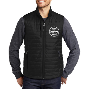 Gilet matelassé personnalisé, veste d'équitation chaude et rembourrée, vêtements d'hiver décontractés, gilet rembourré pour homme. - Product Image 2