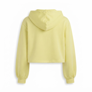 Cotton <b>Crop</b> <b>Hoodie</b> <b>Women</b> Lightweight Long Sleeve Custom Design OEM ODM Wholesale Fashion Manufacturer Supplier Factory Premium - Product Image 2