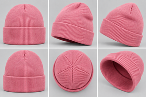 Wholesale <b>Winter</b> Beanie <b>Hats</b> Custom Label Knitted Cuffed Caps For Men <b>Women</b> Children Warm Ribbed Toques Embroidery Logo Casual - Product Image 6