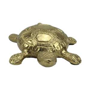 Jaffs Exports Aluminium Turtle Figurine Handmade Modern Eco-Friendly Traditional Animal Sculpture Tabletop <b>Decor</b> Living Room - Product Image 4
