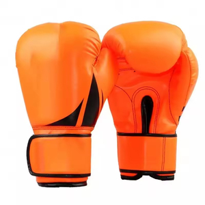 Gants de boxe professionnels en cuir synthétique de vachette avec logo personnalisé, vente en gros, gants d'entraînement pour arts martiaux - Product Image 4