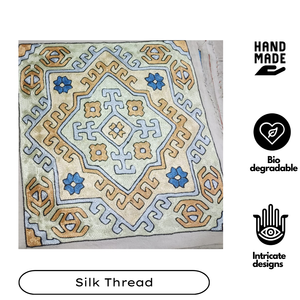 Square Kashmiri Hand Aari Embroidered Bohemian Cushion <b>Cover</b> Cotton Linen Home Decor <b>Throw</b> Pillow <b>Cover</b> Hotel Daily Use - Product Image 2