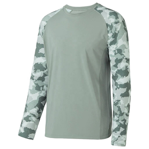 Ropa de Pesca, Última Moda Masculina, Ropa de Camuflaje, Fabricación de Camisetas de Pesca Transpirables de Secado Rápido con Protección UV, Material de Poliéster Personalizado - Product Image 2