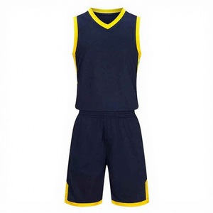 Uniforme de basket-ball unisexe sans manches, col en V, respirant, écologique, antibactérien, anti-humidité, coupe-vent, style personnalisé - Product Image 1