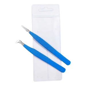 Pinzas para Pestañas Ryzer Studio de Acero Inoxidable con Punta de Precisión Suave de 10 mm, Juego para Aplicación de Extensiones de Pestañas - Product Image 4