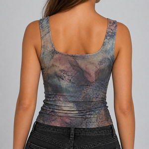 Débardeur Athlétique Femme Direct Usine en Spandex/Coton Sans Manches Respirant pour Fitness, Gym, Yoga, Course à Pied, Sportswear Personnalisable OEM - Product Image 2