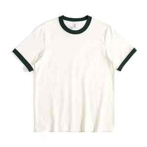 Camiseta 100% Algodón con Logotipo Personalizado Impreso o Bordado, Camiseta para Hombre con Cuello Redondo en Contraste, Hombros Caídos, Camisetas para Hombre - Product Image 6