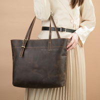 Sacs fourre-tout et sacs messager en cuir véritable ALBORZ pour femmes, avec espace pour ordinateur portable 15 pouces, personnalisables avec logo, pour l'été et usage quotidien toutes saisons
