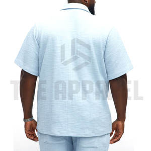 Conjunto de Dos Piezas Casual de Verano Ligero y Transpirable para Hombre, Top de Manga Corta y Pantalones Cortos, Nueva Llegada, Venta al Por Mayor - Product Image 5