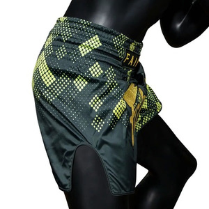 Pantalones Cortos de Muay Thai de Satén con Corte Retro para Entrenamiento de Kickboxing, Secado Rápido, Ropa Deportiva de Artes Marciales, Pantalones Cortos de Gimnasio - Product Image 2