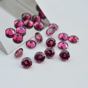 Pierre précieuse naturelle Umbalite grenat 3 mm, taille ronde, rose-magenta du Malawi, certifiée par un tiers, pour la fabrication de bijoux, vente chaude - Product Image 2