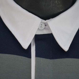 Maillot de rugby rayé à manches longues, polo de sport, haut d'équipe, tenue décontractée - Product Image 5