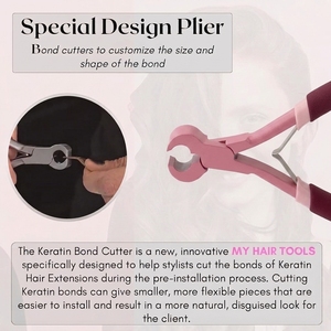 Cortador de Adhesivos de Queratina Profesional, Herramienta de Eliminación de Extensiones de Cabello, Alicates de Acero Inoxidable para Romper Adhesiones - Product Image 5