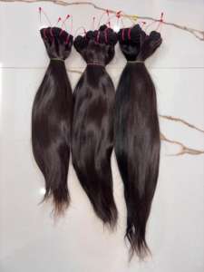 Extensions de cheveux indiens bruts, lisses et soyeux |   Mèches de cheveux humains Remy non traités |   Approvisionnement direct d'usine - Product Image 4