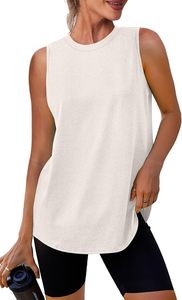 Women's Knitted Breathable Eco-Friendly Streetwear Tank <b>Top</b> for Fitness Gym Workout <b>with</b> Front Design - Product Image 2