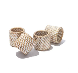 Anillos de servilleta de ratán artesanales más populares, los más buscados, accesorios de decoración de mesa, anillos para servilletas - Product Image 2