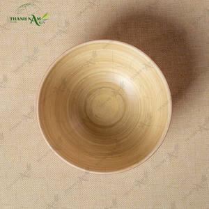 Nouvelle conception, ensemble de vaisselle jetable en bambou personnalisé, écologique, imperméable, construction solide, bol à salade, service de nourriture - Product Image 5