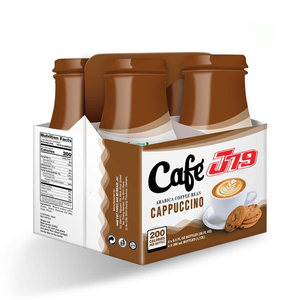 Arabica Robusta Coffee Drink 280 ml VINUT 24 botellas de cartón botella para mascotas Sin lácteos Sin gluten Etiqueta privada OEM ODM Muestra gratis - Product Image 1