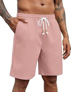 Pantalones Cortos Chino Elásticos Premium para Hombre, Transpirables, Casuales de Verano, Estilo Smart Casual, con Logotipo Frontal Personalizado, Cierre de Botón, para Golf - Product Image 1