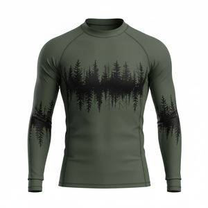 เสื้อรัดรูปแขนยาวแบบยูนิเซ็กซ์สำหรับกันหนาว เหมาะสำหรับการฝึกซ้อม BJJ MMA ยิวยิตสู กีฬาต่อสู้ - Product Image 1