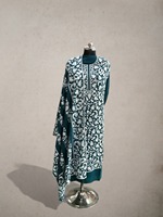 Nouvelle collection de créateurs, ensemble de salwar kameez en faux georgette avec broderie Ari, prêt-à-porter entièrement cousu, séchage rapide, toutes saisons