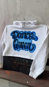 เสื้อฮู้ดครอปฤดูหนาวแบบปรับแต่งได้สำหรับผู้หญิง |   บริการจัดหาแบบ ODM |   ผ้าฟลีซฝ้ายแท้ 100% |   ตัวเลือกโลโก้ด้านหน้า |   เสื้อฮู้ดครอปสีขาว - Product Image 2