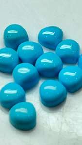 Turquesa Natural Sleeping Beauty en Forma de Corazón de 5 mm, Piedras Preciosas Sueltas, Turquesa de la Mina de Arizona, Distribuidor de Turquesa - Product Image 6