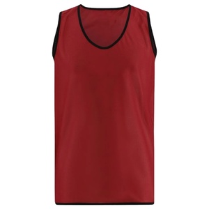 Babero de entrenamiento de fútbol de una sola pieza, chaleco deportivo de malla ligera para adultos, Baberos de práctica de fútbol con logotipo personalizado para práctica de equipo - Product Image 1