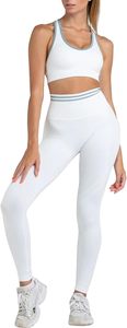 Leggings de compression doux pour femmes avec soutien-gorge de sport à dos ouvert, tenue élégante pour le yoga, le pilates et l'entraînement - Product Image 2