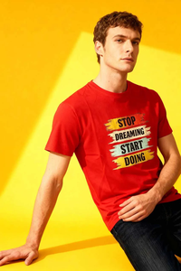 '' เสื้อยืด SOSH 4 '' เสื้อยืดผู้ชายหยุดฝันไปไกล แล้วเริ่มทำสิ่งที่ต้องทำ - Product Image 4