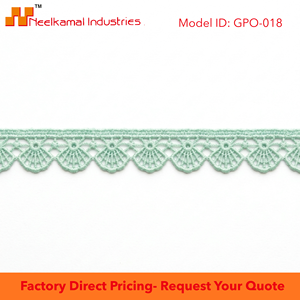 Encaje Guipur Ecológico de 10 mm Color Verde Menta, Directo de Fábrica, para Vestidos de Bebé, Adornos de Ropa, Manualidades y Costura Decorativa - Product Image 5