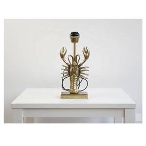 Base de Lámpara con Escultura de Langosta Estilo Vintage, sin Pantalla, de Aluminio, Lámpara de Noche, Decoración Náutica, Lámpara de Mesa - Product Image 4