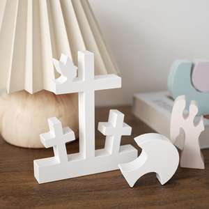 Easter Angel Family <b>Candle</b> Aromatherapy Cross Gypsum <b>Candle</b> Silicone <b>Mold</b> - Product Image 2