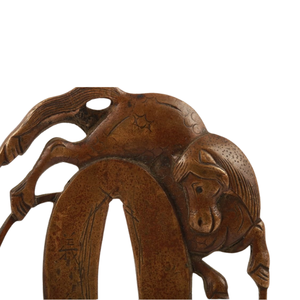 ที่ครอบดาบทรงกลมลายมะระทองแดงและลายม้าซุคาชิ ยุคเอโดะของญี่ปุ่น ยี่ห้อทสึบา โยชิโทโมะ - Product Image 3