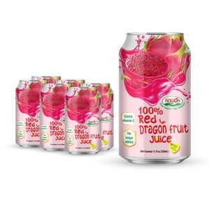 เครื่องดื่มน้ำมังกรแดง100% 330มล. (11.18ลอย) ฟรีตัวอย่างน้ำ nawon เครื่องดื่มขายส่งในเวียดนาม ODM - Product Image 1