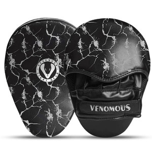 Guantes de Entrenamiento Venomous Black Thunder Focus Pads Premium para Boxeo, MMA y Muay Thai - Product Image 1