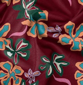 Tissu en viscose rayonne imprimé numérique léger, biologique, personnalisé, de haute qualité, motif géométrique abstrait, 90 GSM, pour la confection de vêtements - Product Image 3
