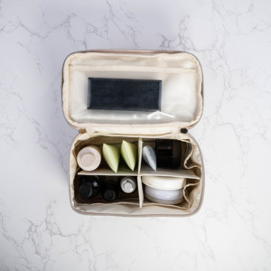 ISO BSCI Factory's Stylish PU Leather Large Capacity <b>Makeup</b> Brush Organizer Convenient Zipper <b>Case</b> for Cosmetic Bag Storage - Product Image 4