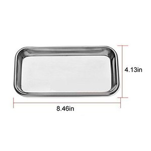 Bandeja Rectangular de Acero Inoxidable para Instrumentos Quirúrgicos, Manual, para Uso Médico - Product Image 4