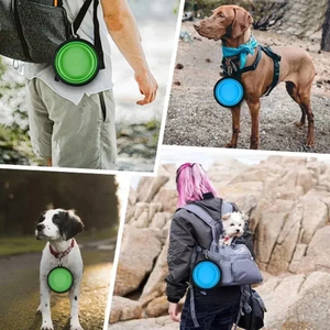 Cuenco plegable portátil para mascotas, cuencos plegables para perros y gatos, alimentación de agua y alimentos - Product Image 5