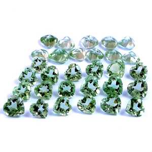 Natural Green Amethyst <b>28mm</b> Heart Shape Cut Faceted Calibrated Loose Gemstone Certified Stone Jewelry Making Wholesale Supplier - Product Image 3