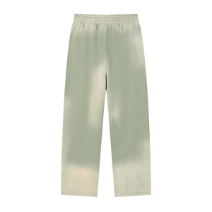 Pantalon Street Hip Hop personnalisable 360 GSM délavé à l'acide, taille élastique, devant plat, service OEM, tissu peigné, style universitaire - Product Image 4