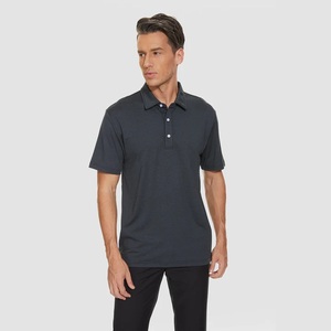 Chemise Homme Gris Foncé à Manches Courtes Couleur Unie Coupe Droite Tissu Toile Séchage Rapide Respirant Style Non-tissé Devant - Product Image 3